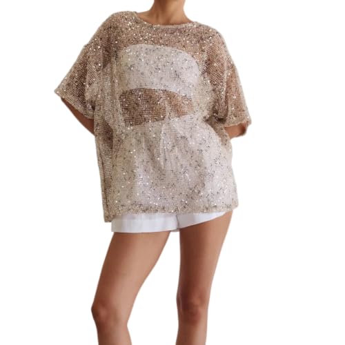 Hauts à sequins pour femme chic parfaits pour un concert rock