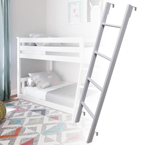 Escalera Colgante para litera de Metal de Repuesto para Camas gemelas, Escalera de 4 o 5 escalones, Escalera de Seguridad multifunción para Subir lateralmente para Loft de Dormitorio, con ga