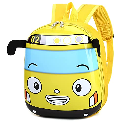 ZUOLAER Mochila Infantil para Niños Pequeños Mochila de Dibujos Animados con Carcasa Dura para Automóvil Nailon Impermeable Preescolar Personalizada para Niños Niñas de 2 a 3 Años