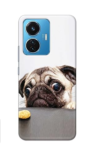 Image of PRINTFIDAA� Printed Hard Back Cover Case for Vivo iQOO Z6 44W Back Cover (Pug Dog) -2808