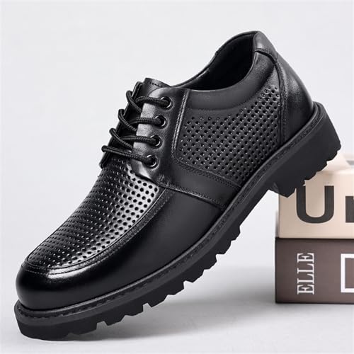 Men's Dress Shoes Casual Comfort Walking Business Shoes Mid Chunky Heels Formal Tuxedo Shoes for Men(7)4