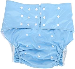 Salmue Washable Adult Diaper, Oversize Reusable Diaper Pants Against Incontinence, Used with Reusable Diaper Pad, Dual Opening Pocket Adjustable Leak-Free for The Elderly and Disabled Care(#2)