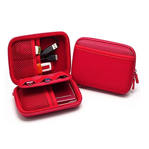 Besterry Acessórios de armazenamento, bolsa organizadora de elementos digitais, capa para banco de potência, acessório eletrônico, organizador de equipamentos de viagem, bolsa de disco rígido para