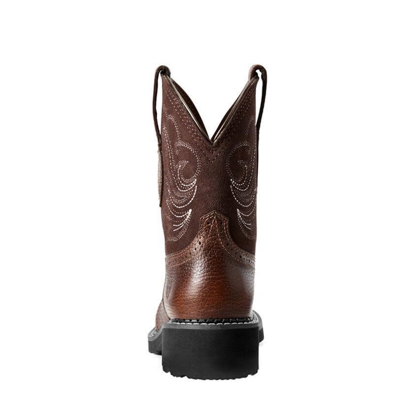 Women's Cowgirl Boots Embroidered Chunky Heel Round Toe Classic Retro Women's Ankle Boots Wide Calf Western Boots Women's Country Boots2