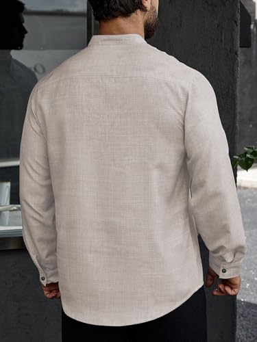 Image of TOPLOT Men's Kurta Shirt |Premium Linen Printed | Stylish Ethnic Wear | Comfortable Fit Design | Clean Look Structure | Versatile Styling | Ideal for Casual, Festive, Party (5265)