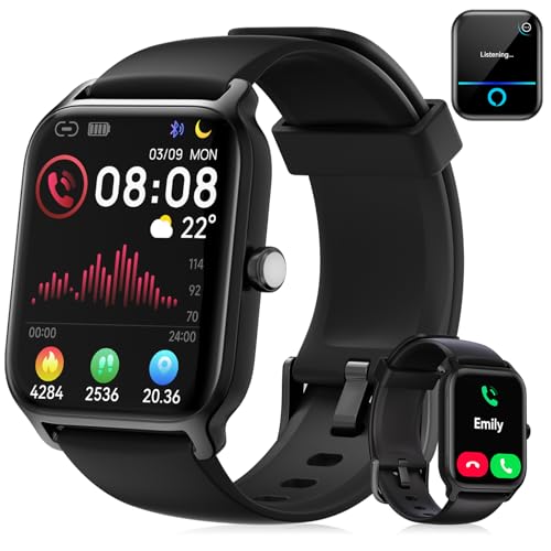 Smart Watch for Men, Alexa Built-in 1.85" HD Touchscreen Fitness