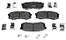 Raybestos MGD606CH Reliant Brake Pad Set, 1 Pack