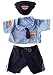 Police Uniform Outfit Teddy Bear Clothes Fits Most 14" - 18" Build-a-bear and Make Your Own Stuffed Animals 