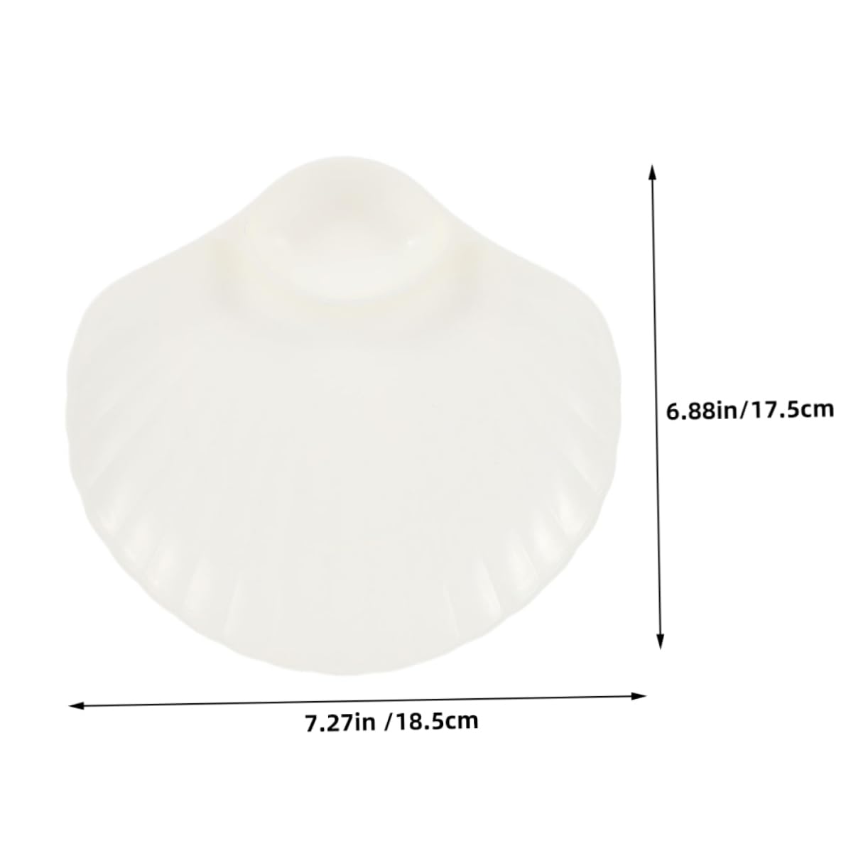 FUNOMOCYA 4pcs Food Container Sauce Holder Food Plate White Plate for Serving Pp