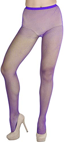 Image of ToBeInStyle Women's Sexy Vibrant Fine Classic Fishnet Full Footed Pantyhose