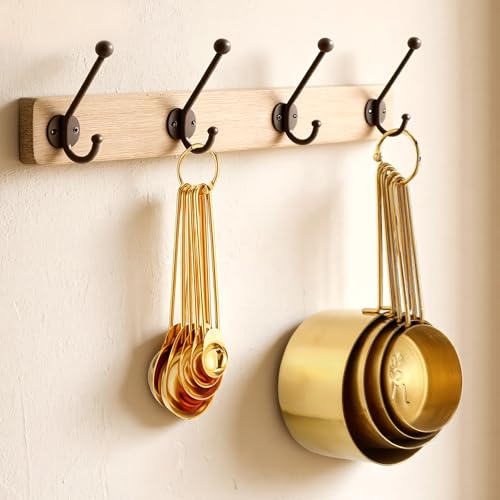 Set 9 piezas vasos y cucharas medidoras acero inoxidable oro miniatura 4