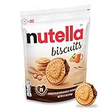 Nutella Biscuits Cookies Filled with Nutella Hazelnut Spread, Sweet Snack Pack, Holiday Christmas Cookies, 9.7 oz