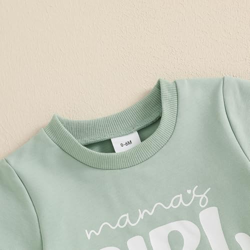 CIYCUIT Toddler Baby Girl Outfit – Short Sleeve Mama’s Girl Print T-Shirt & Daisy Shorts Set – 2-Piece Summer Clothes2