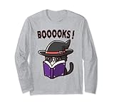 Photo Gallery strega gatto divertente halloween costume book lettori amanti maglia a manica Photo Gallery strega gatto divertente halloween costume book lettori amanti maglia a manica