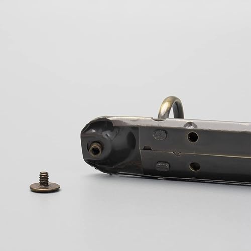 Miniatura 15 de Juego de 2 piezas de 6 anillas con mecanismo de carpeta A5 para cuadernos, juego de peines redondos de metal dorado para planificadores y Anillo