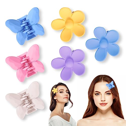 6 Pezzi Pinzette per Capelli Artigli di Fiori di