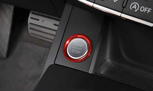 Car Engine Start Stop Button Cover Trim Ring For Audi A6 B8 A6L 8R C7 B9 Bt Interior Auto Accessories #TOP4