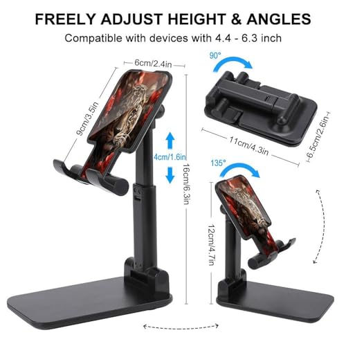 Support pliable pour téléphone portable compatible iPhone Android et bureau