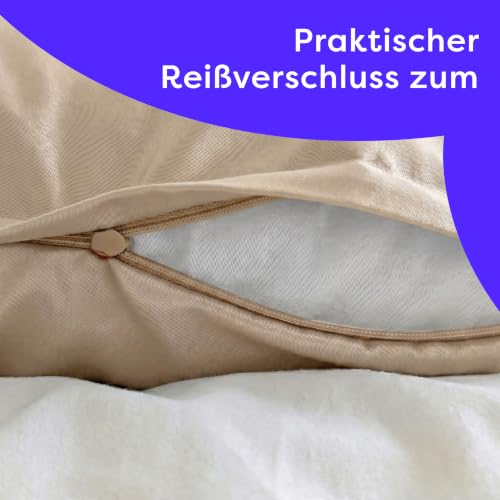 Wolkenfeld Mikrofaser Bettwäsche 135x200 cm – Kuschelig Weich, Bügelfrei & Doppelt Gebürstet – Oeko-TEX Bettwäsche-Sets… – Ansicht 5