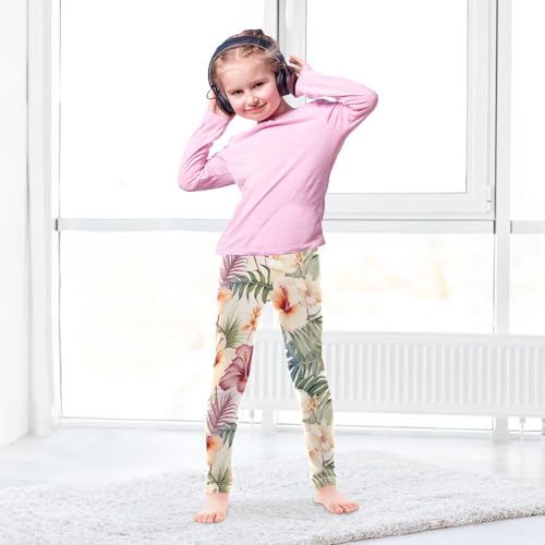 Girls' Leggings Flowers Florals Kids Yoga Tights Pants 1 Pack 208578234
