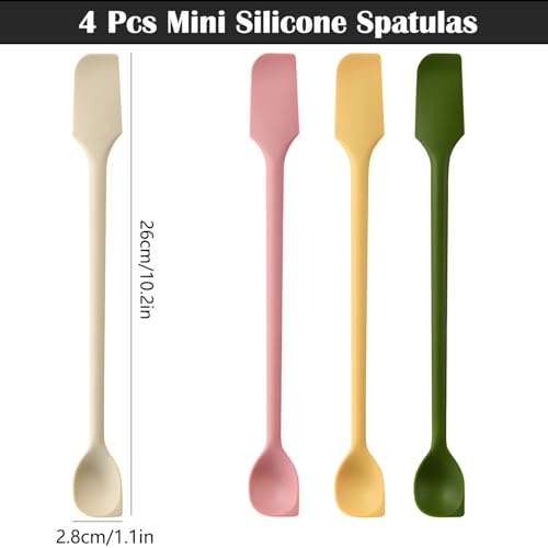 Spatule en silicone multifonctionnelle réutilisable avec double extrémité fine - 3