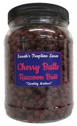 Cherry Balls Raccoon Bait DP Nuggets SheTraps 1/2 Gallon Trapping Supplies