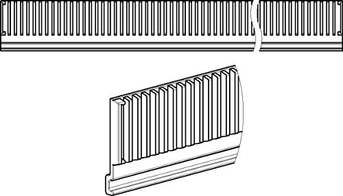 Preisvergleich Produktbild Tegometall Abteilleiste Kunststoff 1000 X 75mm