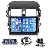 9 Inch Car Radio for Toyota Corolla 2009-2013, Rimoody Car Stereo with Android 13 GPS WiFi Touch Screen EQ Bluetooth FM/RDS SWC Mirror Link + Backup Camera