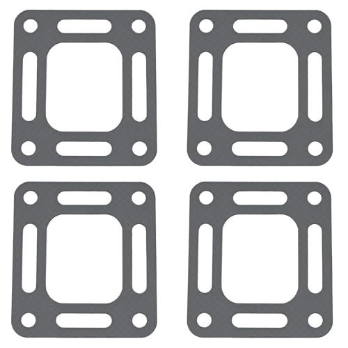 Image of 4 PCS Engine Exhaust Elbow Gaskets Exhaust Riser Gaskets Compatible with MerCruiser V6 & V8 Stern Drive Replace# 18-2849-1 27-818832 27-863726