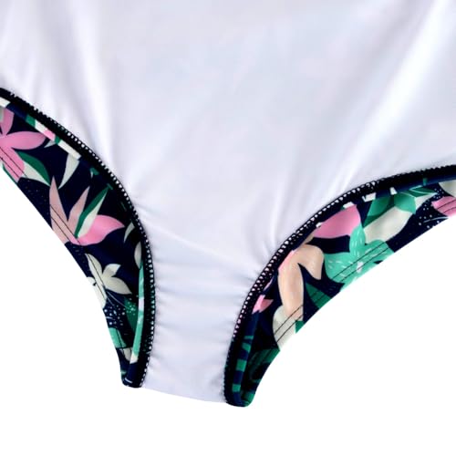 Image of Alakuoti Girls One Piece Swimsuits Cutout Ruffle Bathing Suit Quick Dry Beach Swimwear with Adjustable Strap 5-14 Years