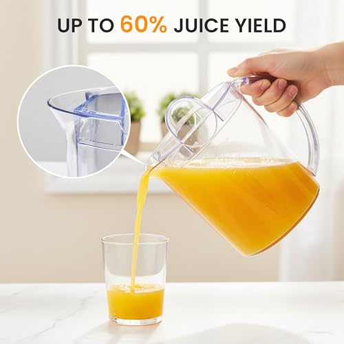 Image of Simple Deluxe Juicer Machines, 700W Centrifugal Juicer Extractor with Wide Mouth 3 inch Feed Chute for Fruit Vegetable, Electric Juicer with 2-Speed Quick Juicing, Easy to Clean, BPA-Free, Silver