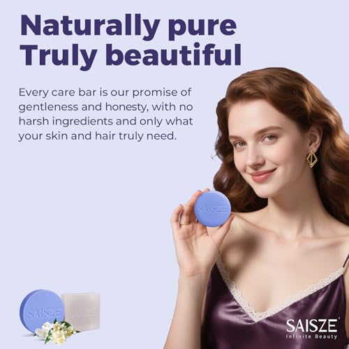 SAISZE Purple Toning Shampoo and Conditioner Bar for Blonde, Silver, Bleached, and Brown Highlighted Hair - Thumbnail 7