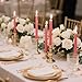 12-Pack Hot Pink Taper Candles, 10 Inch Unscented Dripless Candlesticks, Long-Lasting Burn Time of 7-8 Hours, Perfect for Home Décor Wedding Dinner