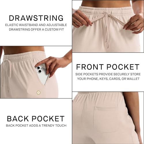 Luckycatcus LUCKYCATCUS-BERMUDASHORTS-69 Women'S 7 Inch Bermuda Shorts Jersey Shorts With Pockets Workout Yoga Athletic Long Shorts thumb #4