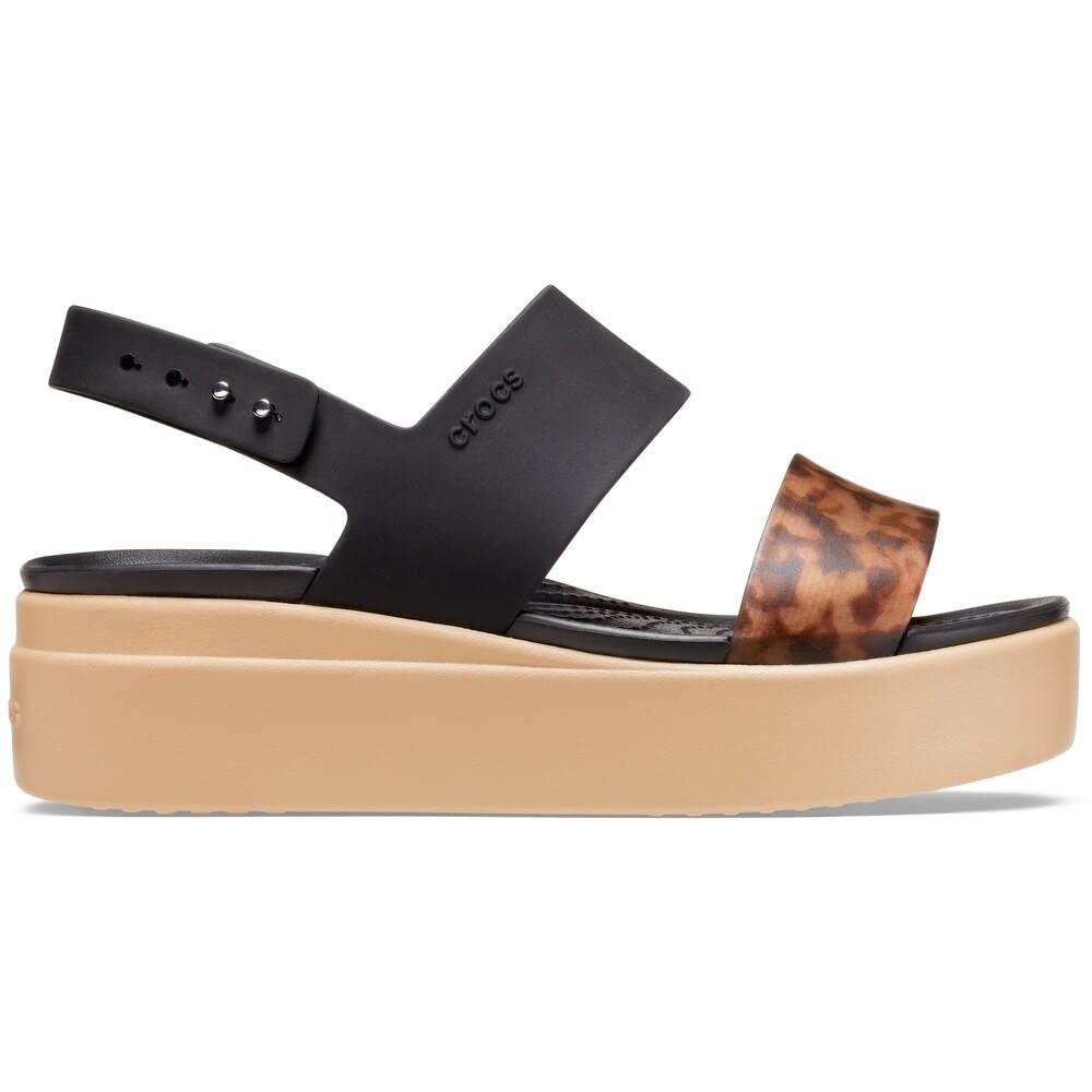 Crocs Women Black/Multi Brooklyn Sandal 207864-0C4-W11