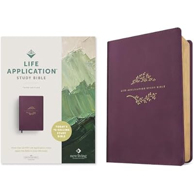 NLT Life Application Study Bible, Third Edition, Purple: New Living Translation, Purple LeatherLike