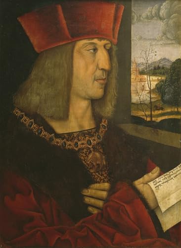 Tableaux sur toile l'empereur Maximilien d'après Bernhard Strigel finition moderne mur art