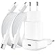25W USB C Ladegerät, 2 Pack Ladekabel für iPhone 16 15/16 15 Pro/16 15 Pro Max/16 15 Plus, USB C Adapter Schnellladegerät Netzteil Stecker mit 2M Schnellladekabel