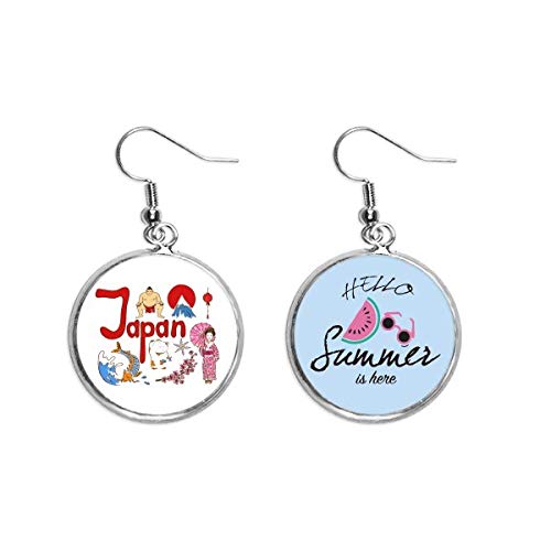 Pendientes de sandía estilo Japón para lucir en tus looks de playa este verano