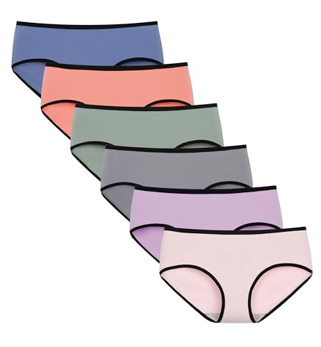 Image of Cotton Hipster Panties for Women Mid Rise Underwear Full Coverage Soft Ladies Underwear Pack