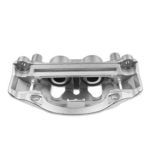 Image of Detroit Axle - Rear Left Brake Caliper for 2011-2019 | Chevy Silverado 3500 HD GMC Sierra 3500 HD DRW Disc Brake Caliper with Bracket 2012 2013 2014 2015 2016 2017 2018 Replacement