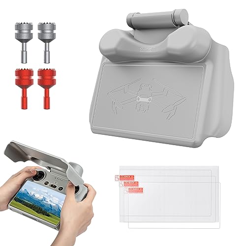 O'woda Sun Hood for DJI RC - Adjustable Remote Controller Protective Cover for DJI Mini 3 / Mini 3 Pro - Compatible with DJI RC Accessories, Grey