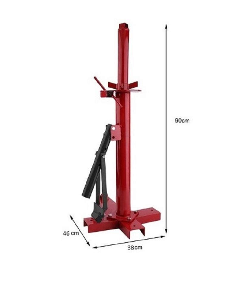 Cruizer - Smonta gomme manuale di colore rosso per pneumatici da 8" a 18" di moto scooter in acciaio, protegge le camere d'aria interne
