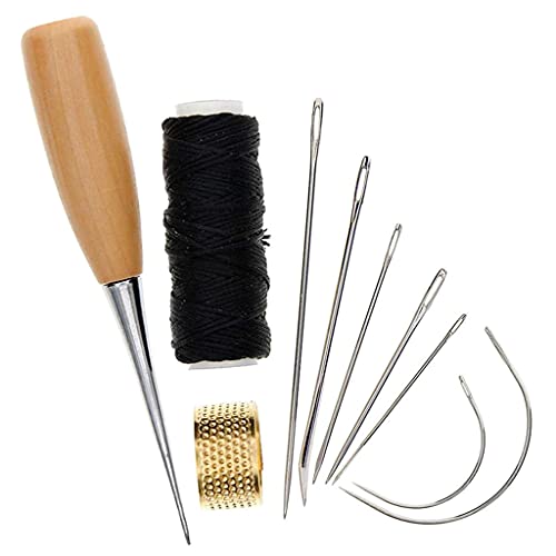 Ankexin 1 Set Sewing Needle Awl Craft Sewing Stitching Craft Accessories