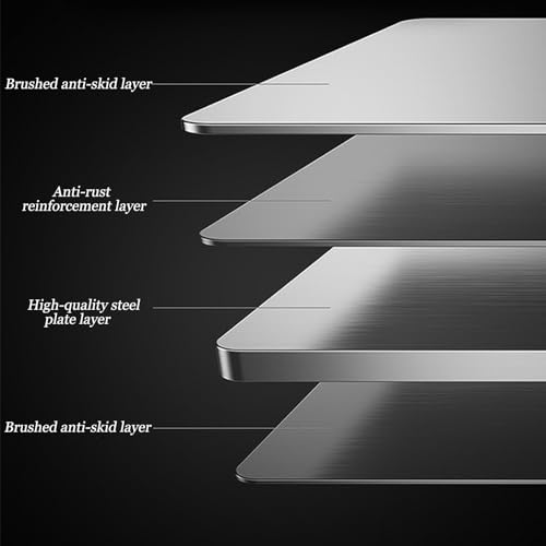 Protector contra salpicaduras de cocina en acero inoxidable plegable de 3 lados 4