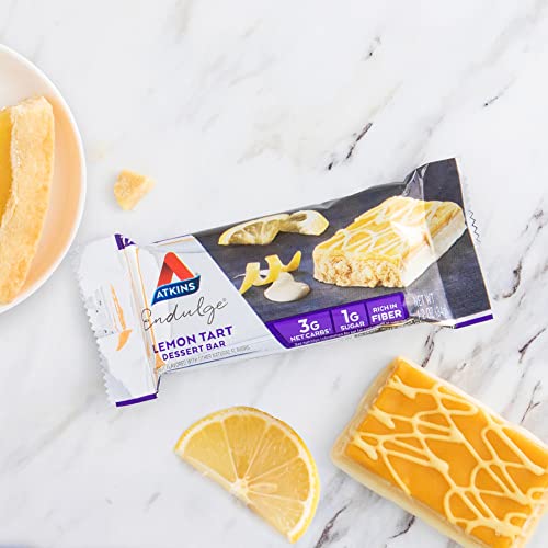 Atkins Endulge Treat Dessert Bar Bundle, Strawberry Cheesecake & Lemon Tart #TOP2