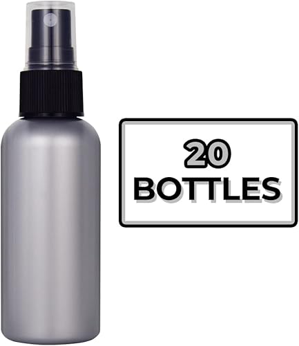 Miniatura 10 de Botellas pulverizadoras de PET blancogris de 2 onzas para aceites esenciales, perfumes, cosméticos, viajes de bricolaje, botella de spray de niebla