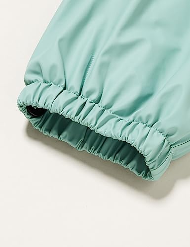 Playshoes Matschhose Regenlatzhose Fleece-Futter Unisex Kinder Wind- und wasserdichte Regenhose Regenbekleidung, grün Pastell, 92