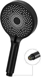 High Pressure Shower Head, Water Saving Handheld Shower Head, 5.2-Inch Matte Black Starry Sky Surface with 324 Anti-Clogging Nozzles Hole Rain Shower Heads for Bathrooms, Replacement Head