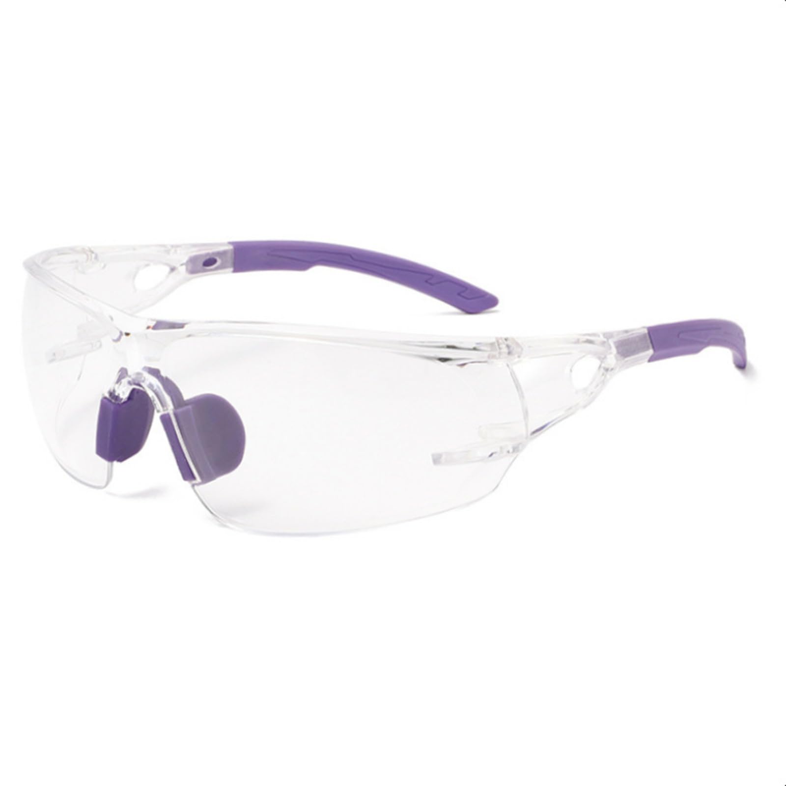 NVOQILIN High-Impact Windproof Glasses with Lens – Motorcycle, Construction & Lab Use – Splash & Sand Windproof Dustproof Cycling Glasses